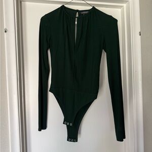 Dark Green Long Sleeve One Piece